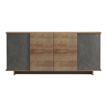 Μπουφές Zafore  pakoworld σε oak - καφέ antique απόχρωση 180x45x80εκ