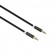 LAMTECH AUDIOCABLE BRAIDED 1m 3.5mm to 3.5mm BLACK