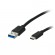 DM-66-121 . Καλ.USB 3.0 A - Type C 0.5m QUIK CHARGE Μαύρο