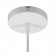 Μοντέρνο Κρεμαστό Φωτιστικό Οροφής Μονόφωτο Λευκό Μεταλλικό Φ35 GloboStar SEVILLE WHITE 01268