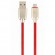 CABLEXPERT PREMIUM RUBBER MICRO-USB CHARGING AND DATA CABLE 1M RED