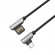 Καλώδιο σύνδεσης Hoco U42 Exquisite Steel USB σε Micro-USB Fast Charging 2.4A Μαύρο 1.2m
