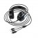 Ακουστικά Stereo Borofone BO100 Fun Μαύρα με Μικρόφωνο και 3 Κονέκτορες Σύνδεσης