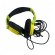 Ακουστικά DJ Panasonic RP-DJS200-Y 3.5mm με Σπαστό Βραχίονα 28mm 24 Ohm, 105db  Κίτρινο 1,2m