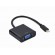 CABLEXPERT USB TYPE-C TO VGA ADAPTER CABLE 15CM BLACK RETAIL PACK