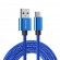Καλώδιο Σύνδεσης και Φόρτισης Ancus Flow Plus E55 Fast Charge USB σε USB-C 5.0A 100W με Braided Καλώδιο Μπλέ 1μ.