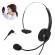 Ακουστικά κεφαλής Noozy Μαύρο - Ασημί 2,5mm με Μικρόφωνο για Σταθερά και Ασύρματα Τηλέφωνα