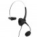 Ακουστικά κεφαλής Noozy Μαύρο - Ασημί 3,5mm με Μικρόφωνο για Σταθερά και Ασύρματα Τηλέφωνα