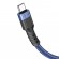 Καλώδιο Σύνδεσης Hoco U110 USB-C σε USB-C Braided 60W 20V/3A Μπλε 1.2m Υψηλής Αντοχής