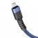 Καλώδιο Σύνδεσης Hoco U110 USB σε Micro-USB Braided 2.4A Μπλε 1.2m Υψηλής Αντοχής