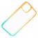 Θήκη Hoco Crystal Color Skin Feel για Apple iPhone 14 Πορτοκαλί Πράσινο