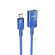 Καλώδιο Προέκτασης Hoco U107 USB-C Αρσενικό σε USB 3.0 Θηλυκό 5V/2A 5Gbps OTG 1.2m Μπλε