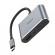 Hub USB-C Hoco HB30 Eco με HDMI 4K 30Hz και VGA 1080P USB3.0 5Gbps και PD 100W 15εκ. Γκρι
