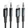 Καλώδιο σύνδεσης Ήχου Acefast C1-06 Hi-Fi Lightning σε 3.5mm Μαύρο 1.2m MFI Certification Braided