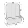 Σετ Πλαστικές Ορθογώνιες Κρεμαστές Ζαρντινιέρες με Καφασωτό 60 x 22 x 64 cm 2 τμχ Ανθρακί Rondine Bama 30321