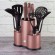 Berlinger Haus σετ Μαχαίρια και Εργαλεία Κουζίνας 12 Τμχ. με Βάση Στήριξης i-Rose Collection bh-6252na