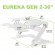 Eureka Ergonomic CV-PRO 36 Gaming Γραφείο White (90x81.5x14cm)