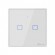 SONOFF T1 2 GANG Touch Wifi Wall Switch Smart Home Wireless LED Light Controller - Ασύρματος Έξυπνος Διπλός Χωνευτός Διακόπτης ON / OFF Επίτοιχος Αφής WiFi GloboStar 48464