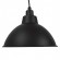GloboStar® LOUVE 01176 Vintage Industrial Κρεμαστό Φωτιστικό Οροφής Μονόφωτο Μαύρο Μεταλλικό Καμπάνα Φ39 x Y32cm