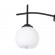 GloboStar® LUNA 01087 Μοντέρνο Φωτιστικό Οροφής Τρίφωτο Μαύρο Μεταλλικό με Λευκό Γυαλί Φ45 x Y39cm