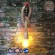 GloboStar® TROUVER 01183 Vintage Industrial Φωτιστικό Τοίχου Απλίκα Μονόφωτο Μπρούτζινο Σκουριά Μεταλλικό με Μπεζ Σχοινί Μ14.5 x Π3.3 x Υ16cm