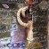 GloboStar® TROUVER 01183 Vintage Industrial Φωτιστικό Τοίχου Απλίκα Μονόφωτο Μπρούτζινο Σκουριά Μεταλλικό με Μπεζ Σχοινί Μ14.5 x Π3.3 x Υ16cm
