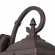 GloboStar® LELIA 01251 Vintage Φωτιστικό Τοίχου Απλίκα Μονόφωτο Σκούρο Καφέ Μεταλλικό Πλέγμα Μ24 x Π19 x Υ37cm