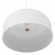 GloboStar® VILI WHITE 01260 Μοντέρνο Κρεμαστό Φωτιστικό Οροφής Μονόφωτο 1 x E27 Λευκό Μεταλλικό Καμπάνα Φ40 x Y27cm