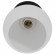 GloboStar® MAURA 01318 Μοντέρνο Φωτιστικό Οροφής Μονόφωτο Μαύρο με Λευκό Ματ Γυαλί Καμπάνα Φ13 x Y17cm