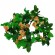GloboStar® 09015 Τεχνητό Κρεμαστό Φυτό Διακοσμητική Γιρλάντα Μήκους 2.2 μέτρων με 33 X Μικρά Τριαντάφυλλα Σομόν