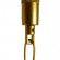 GloboStar® LUXOR 01598 Vintage Κρεμαστό Φωτιστικό Οροφής Τρίφωτο 3 x E14 Χρυσό Μεταλλικό με Μπεζ Σχοινί Μ75 x Π13 x Y18cm