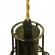 GloboStar® FORME 01659 Vintage Industrial Φωτιστικό Τοίχου Απλίκα Μονόφωτο Μπρούτζινο Ξύλινο Μεταλλικό Πλέγμα Φ15 x Y70cm