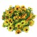 GloboStar® 09027 Τεχνητό Κρεμαστό Φυτό Διακοσμητική Γιρλάντα Μήκους 2 μέτρων με 80 X Μικρά Ηλιοτρόπια Κίτρινα