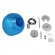 GloboStar® DIXAR BLUE 01467 Μοντέρνο Κρεμαστό Φωτιστικό Οροφής Μονόφωτο 1 x E27 Γυάλινο Μπλε Φ36 x Υ45cm