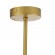 GloboStar® DRIZZLE 00921 Μοντέρνο Φωτιστικό Οροφής Μονόφωτο Χρυσό 100cm με Λευκό Ματ Γυαλί Φ15 x Y100cm
