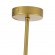 GloboStar® DRIZZLE 00922 Μοντέρνο Φωτιστικό Οροφής Μονόφωτο Χρυσό 70cm με Λευκό Ματ Γυαλί Φ15 x Y70cm