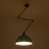 GloboStar® LOTUS GREEN 00936 Μοντέρνο Φωτιστικό Οροφής Μονόφωτο Ανοιχτό Πράσινο Ματ Μεταλλικό Καμπάνα Φ30 x Y21cm