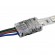 GloboStar® 70722 Ταχυσύνδεσμος Ένωσης IP20 - Strip To Cable Connector για Ένωση 1 x RGB Ταινίας LED Πλάτους 10mm με 1 x Καλώδιο Τροφοδοσίας