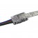 GloboStar® 70724 Αδιάβροχος Ταχυσύνδεσμος Ένωσης IP65 - Strip To Cable Connector για Ένωση 1 x RGB Αδιάβροχης Ταινίας LED Πλάτους 10mm με 1 x Καλώδιο Τροφοδοσίας
