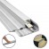 GloboStar® STAIR-PROFILE 70823-1M Προφίλ Αλουμινίου - Βάση & Ψύκτρα Ταινίας LED με Λευκό Γαλακτερό Κάλυμμα - Χρήση σε Σκαλοπάτια - Πατητό Κάλυμμα - Ασημί - 1 Μέτρο - Μ100 x Π6 x Υ2.1cm