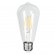 GloboStar® 99015 Λάμπα E27 ST64 Αχλάδι LED FILAMENT 4W 440 lm 320° AC 85-265V Edison Retro με Διάφανο Γυαλί Θερμό Λευκό 2700 K Dimmable