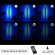 GloboStar® ALIEN-DIVA-BLACK-50-6 ALIEN Design DIVA Μοντέρνο Minimal Nordic Μεταλλικό Φωτιστικό Επιτραπέζιο - Πορτατίφ - Λαμπατέρ Μαύρο LED 8W 800lm με Ασύρματο Χειριστήριο RF & Dimmer IP20 Μπλε Μ3 x Π1.6 x Υ50cm