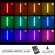 GloboStar® ALIEN-DIVA-BLACK-50-8 ALIEN Design DIVA Μοντέρνο Minimal Nordic Μεταλλικό Φωτιστικό Επιτραπέζιο - Πορτατίφ - Λαμπατέρ Μαύρο LED 8W 800lm με Ασύρματο Χειριστήριο RF & Dimmer IP20 Πολύχρωμο RGB Μ3 x Π1.6 x Υ50cm