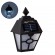 GloboStar® 71494 Αυτόνομο Ηλιακό Φωτιστικό Τοίχου Μαύρο LED SMD 1W 40lm με Ενσωματωμένη Μπαταρία 600mAh - Φωτοβολταϊκό Πάνελ με Αισθητήρα Ημέρας-Νύχτας IP65 Ψυχρό Λευκό 6000K