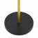 GloboStar® CEDAR 00829 Μοντέρνο Φωτιστικό Δαπέδου Μονόφωτο 1 x E27 Χρυσό Μεταλλικό Καμπάνα με Μαύρο Ύφασμα & Μαύρη Βάση D40 x H148cm