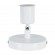 GloboStar® SARA 00842 Μοντέρνο Φωτιστικό Οροφής / Τοίχου Μονόφωτο 1xE27 Μεταλλικό Λευκό Φ10 x Υ10.3cm