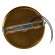 GloboStar® SARA 00845 Μοντέρνο Φωτιστικό Οροφής / Τοίχου Μονόφωτο 1xE27 Μεταλλικό Χρυσό Φ10 x Υ10.3cm