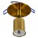 GloboStar® SARA 00852 Μοντέρνο Χωνευτό Φωτιστικό Οροφής / Τοίχου Μονόφωτο 1xE27 Μεταλλικό Μπρονζέ Χρυσό Φ8 x Υ8.5cm