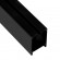 GloboStar® SURFACEPENDANT-PROFILE 70832-3M Προφίλ Αλουμινίου - Βάση & Ψύκτρα Ταινίας LED με Λευκό Γαλακτερό Κάλυμμα - Επιφανειακή & Κρεμαστή Χρήση - Πατητό Κάλυμμα - Μαύρο - 3 Μέτρα - Μ300 x Π3.5 x Υ7.4cm