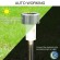 GloboStar® 71521 Αυτόνομο Ηλιακό Φωτιστικό LED SMD 1W 100lm με Ενσωματωμένη Μπαταρία 600mAh - Φωτοβολταϊκό Πάνελ με Αισθητήρα Ημέρας-Νύχτας Αδιάβροχο IP65 Φανάρι Κήπου Στρογγυλό Θερμό Λευκό 3000K